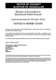 Casual Vacancy - Dymchurch Parish Council